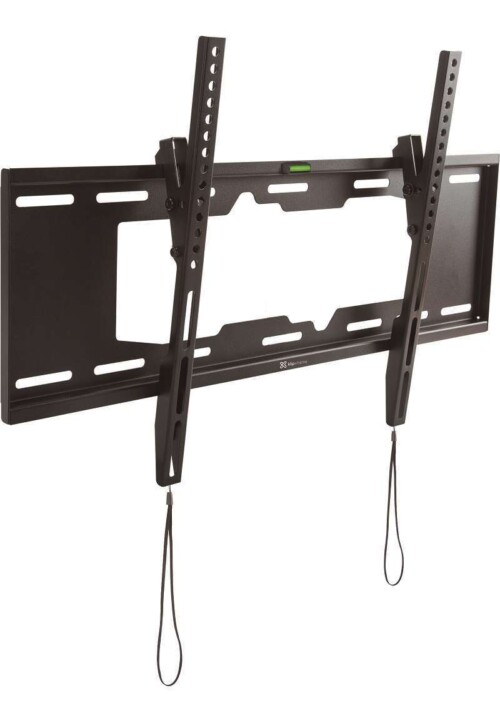 Klip Xtreme KTM-352 - Abrazadera - perfil bajo - para pantalla plana curva - bloqueable - acero - negro - tamaño de pantalla: 37"-80" - se puede instalar en la pared