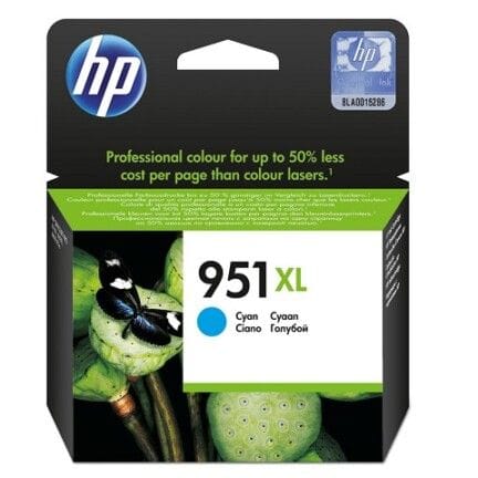 HP 951XL - 24 ml - Alto rendimiento - cián - original - cartucho de tinta - para Officejet Pro 251dw, 276dw, 8100, 8600, 8600 N911a, 8610, 8615, 8616, 8620, 8625, 8630