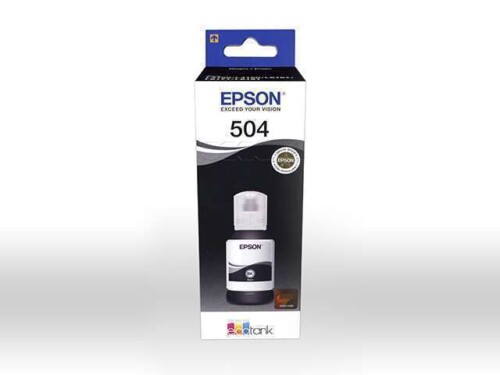 Epson 504 - 127 ml - negro - original - recarga de tinta - para EcoTank L4150, L4160, L4260, L6161, L6171, L6191, L6270; EcoTank ITS L4150, L4160