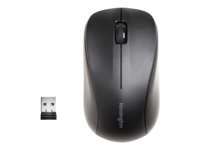 Kensington Mouse for Life - Ratón - diestro y zurdo - óptico - 3 botones - inalámbrico - 2.4 GHz - receptor inalámbrico USB - negro
