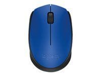 Logitech M170 - Ratón - diestro y zurdo - inalámbrico - 2.4 GHz - receptor inalámbrico USB - azul